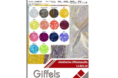 Lycra mit Hologramm - L140110 - Reste