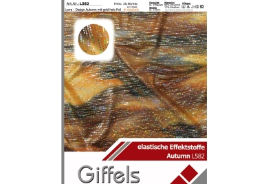 Lycra - Design Herbst mit Lurex - Reste