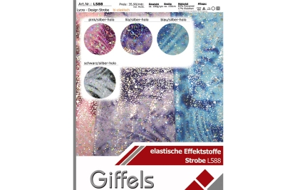 Lycra - Design Strobe mit Hologramm - Reste
