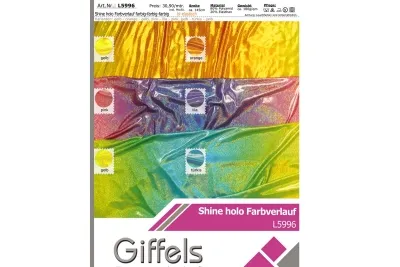 Lycra - Design Shine holo Farbver. farbig-farbig