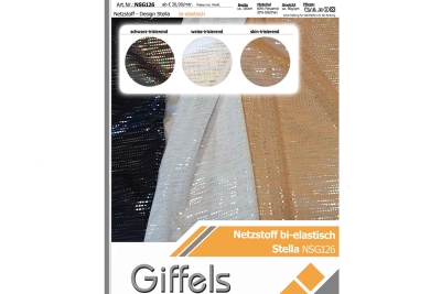 Stretch net - weicher Netzstoff irisierend - Design Stella - Reste