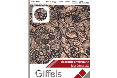 Lycra - Design Spitze Oriental L612 - Reste