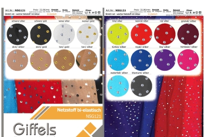 Stretch net - weicher Netzstoff mit Pailletten