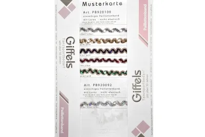 Holo Paillettenband - Lurex-Wellen