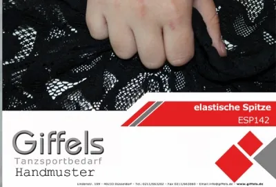 elastische Spitze-ESP137-Handmuster