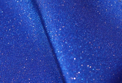 royal farbiger Lycra/ Badeanzugstoff mit Glitzer