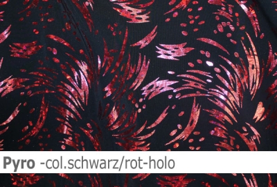 Lycra Design Pyro mit Hologramm - L609