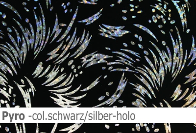 Lycra Design Pyro mit Hologramm - L609 - Reste