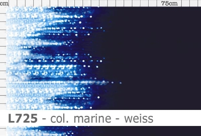 Lycra spotlight shading - col. weiss-marine - Reste