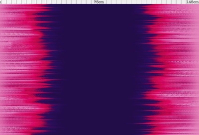 Lycra mit interessantem Farbverlauf stripe shading - pink cerise-dark purple