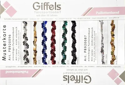 Musterkarte-Paillenband