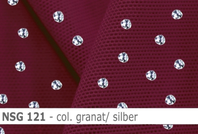 Stretch net - weicher Netzstoff mit Pailletten - Reste