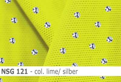 Stretch net - weicher Netzstoff mit Pailletten - Reste