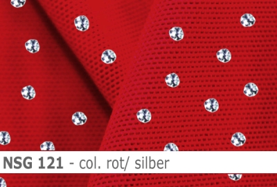 Stretch net - weicher Netzstoff mit Pailletten - Reste