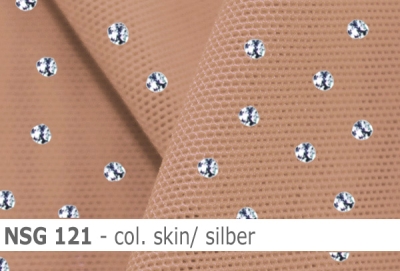 Stretch net - weicher Netzstoff mit Pailletten - Reste