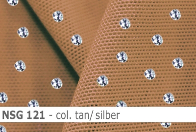 Stretch net - weicher Netzstoff mit Pailletten