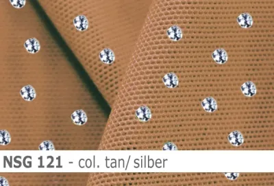 Stretch net mit Glitzer - weicher Netzstoff