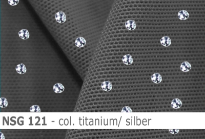 Stretch net - weicher Netzstoff mit Pailletten