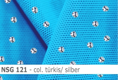 Stretch net - weicher Netzstoff mit Pailletten - Reste