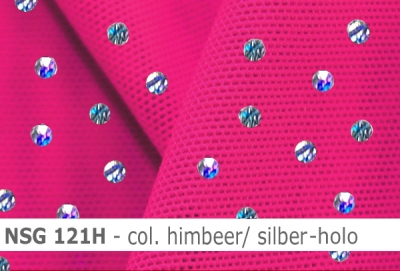 Stretch net - weicher Netzstoff mit Holo-Pailletten - Reste