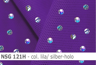 Stretch net - weicher Netzstoff mit Holo-Pailletten - Reste