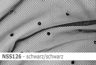 Netzstoff - Strecht net mit Strass - Reste