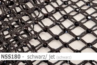 Netzstoff - Fishnet mit Strass