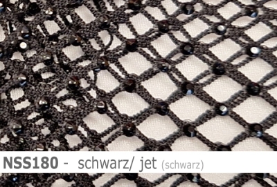 Netzstoff - Fishnet mit Strass - Reste