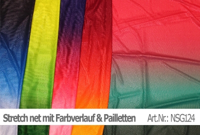 Netzstoff mit Farbverlauf