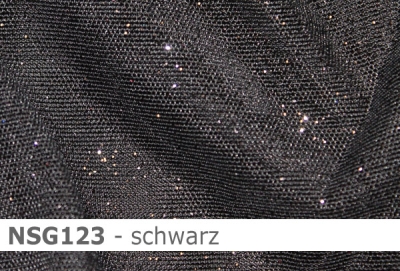 Netzstoff mit Glitzer - Reste