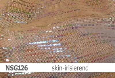 Stretch net - weicher Netzstoff irisierend - Design Stella - Reste