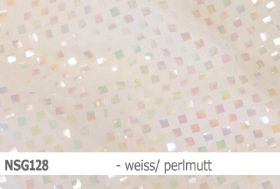 Stretch net - Netzstoff mit quadrat. Pailletten - Reste