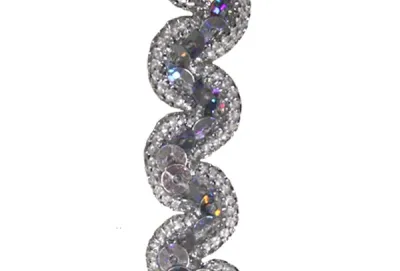 Holo Paillettenband - Lurex-Wellen