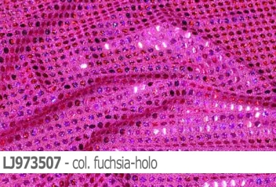 Lurex Jersey mit runden Pailletten - Reste