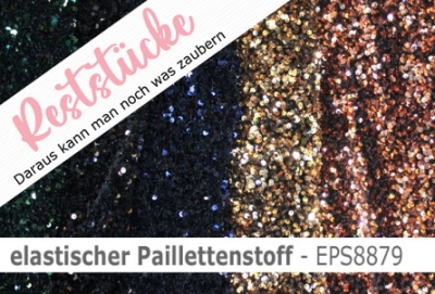 elastischer Paillettenstoff - Reste