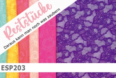 elastische florale Spitze in vielen verschiedenen Farben