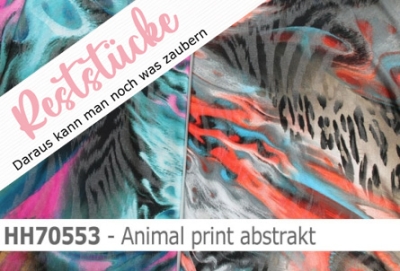 elastischer Hemdenstoff mit abstraktem Animal print