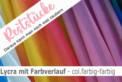 Lycra mit Farbverlauf- col. farbig-farbig - Reste