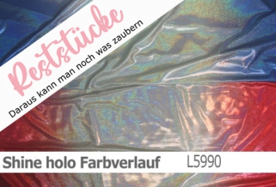 Shine holo Farbverlauf farbig - silber ist in zwei Variationen erhältlich.