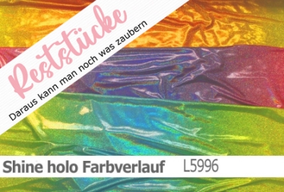 Shine holo Farbverlauf farbig - farbige ist in drei Variationen erhältlich.