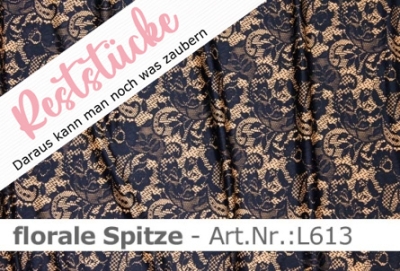 bedruckter Lycra-Stoff in der Farbkombination tan/ schwarz
