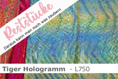 Lycra Tiger Hologramm - Reste