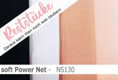 Den elastischen Netzstoff -stretch net- bieten wir Ihnen in 2 Hautvariationen.