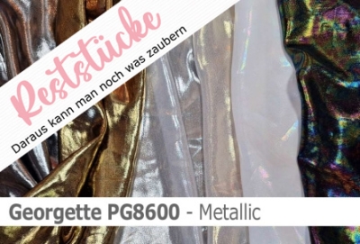 Polyester Georgette - Metallic - Reste