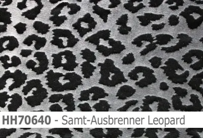 Samt Ausbrenner im Leoparden-Design