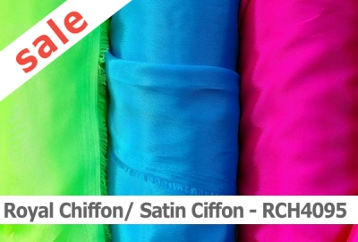 weicher, leicht fallender und glänzender Chiffon in bester Qualität.