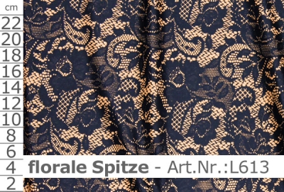 Lycra - Design Spitze floral L613 - Reste