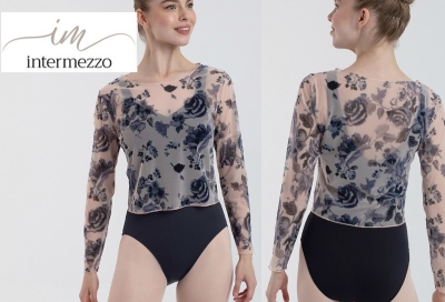 Top aus bedrucktem Netz - Art.6610 sale