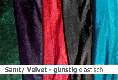Samt/Velvet günstig - elastisch