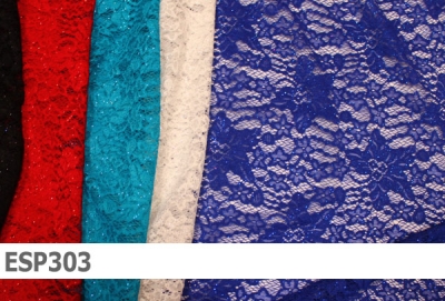 elastische Spitze mit Pailletten